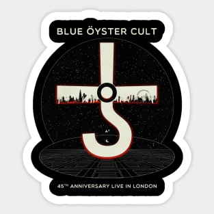 Retro Blue Oyster Sticker